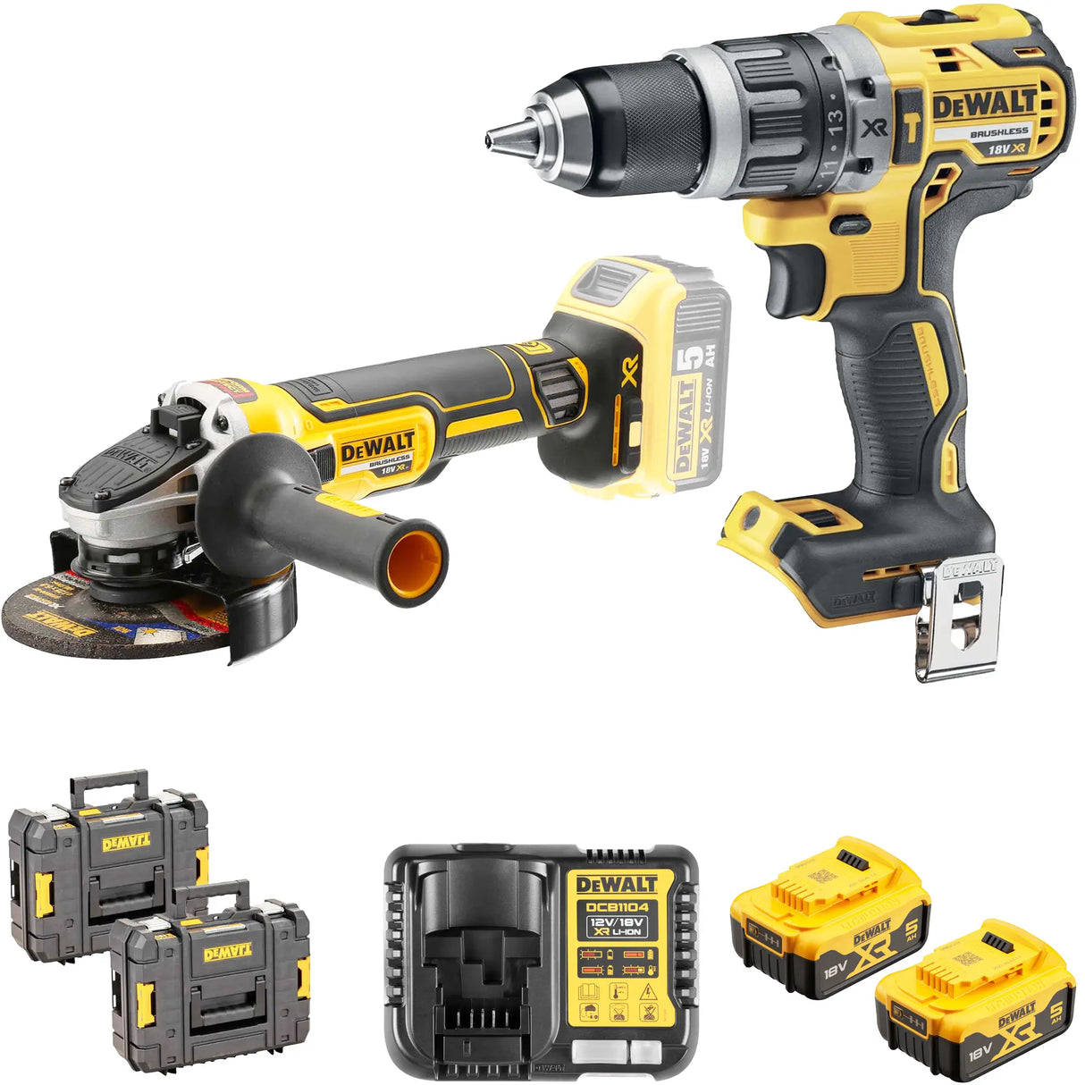 Combo Kit Dewalt DCK2080P2T-QW 18V 5Ah