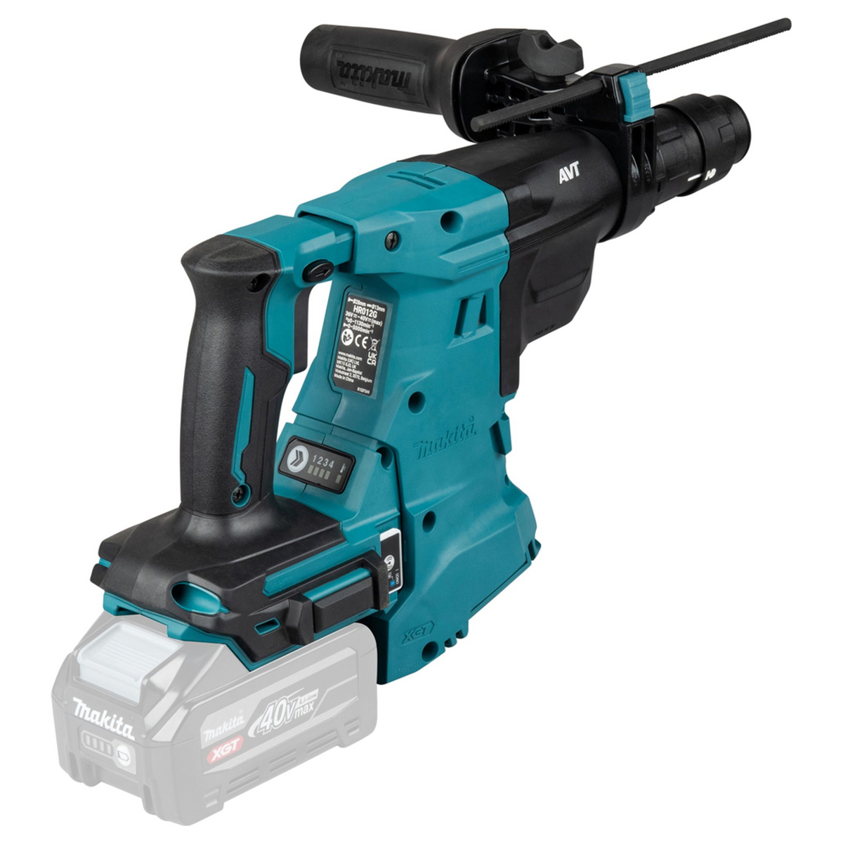 HR012GZ01 - Tassellatore Makita HR012GZ01 XGT 40V SDS-Plus 28mm 3,3J - Immagine 5