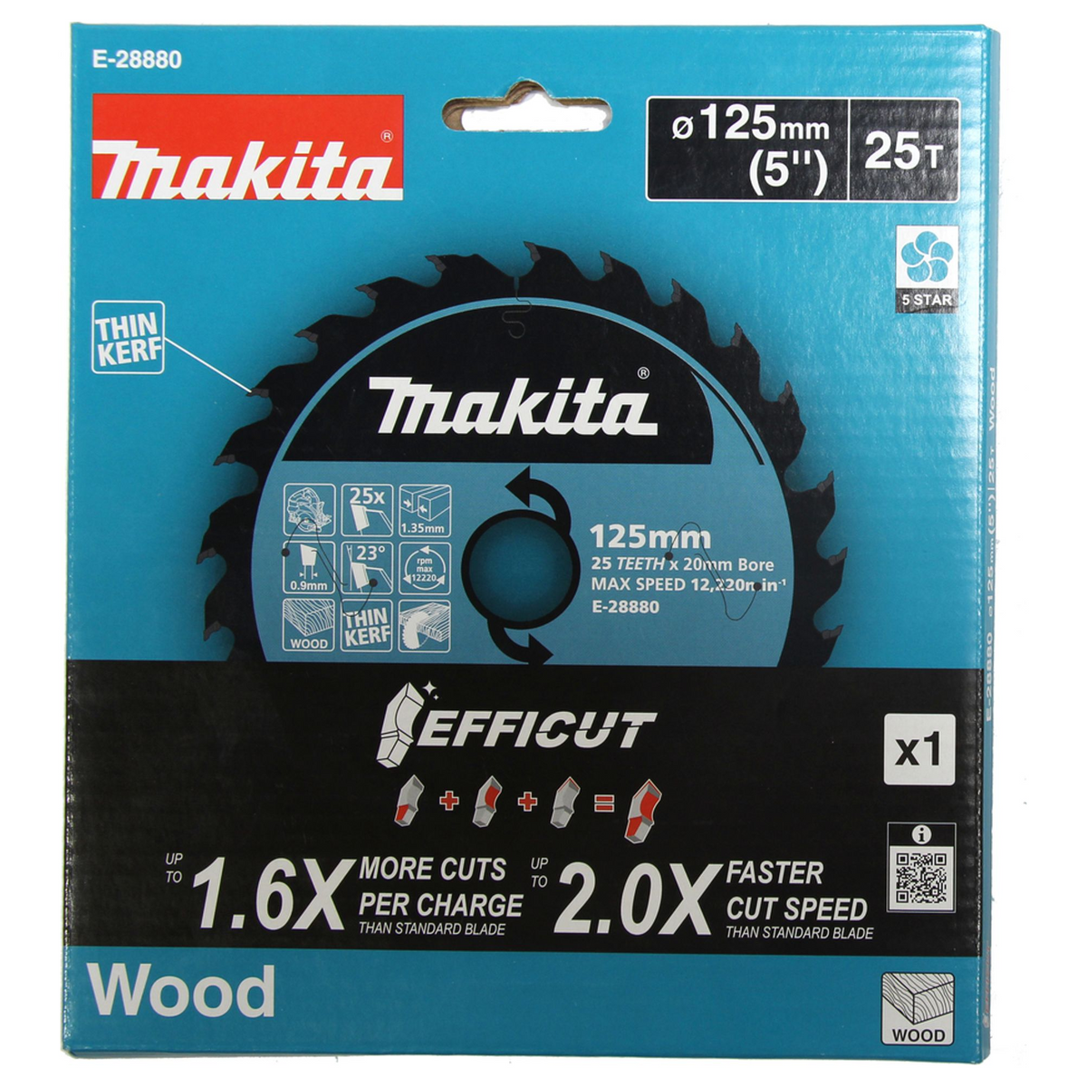 E-28880 - Efficut TCT Klinge Makita E-28880 125x20mm 25T - Bild 3