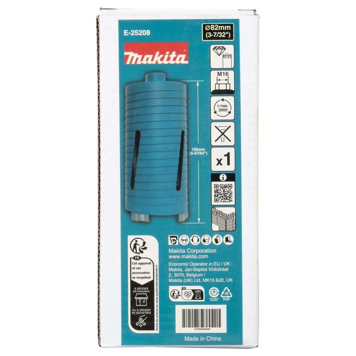 Corona Diamantata Makita E-25208 82mm M16
