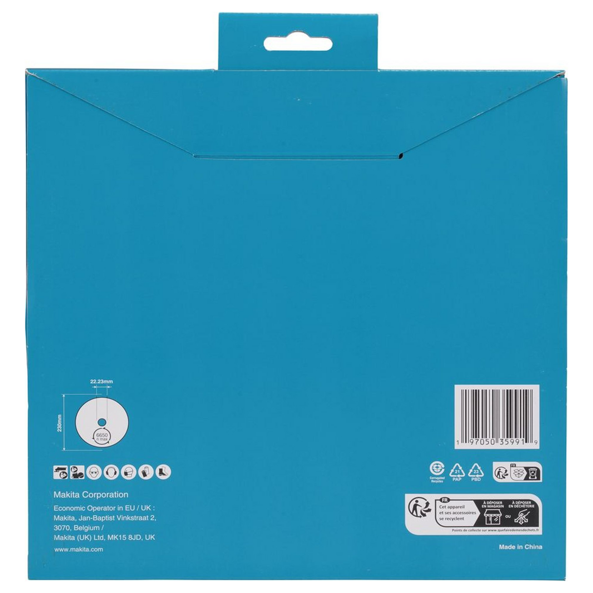 D-80254 - Diamantscheibe Makita D-80254 230 mm durchgehende Krone – Abbildung 5