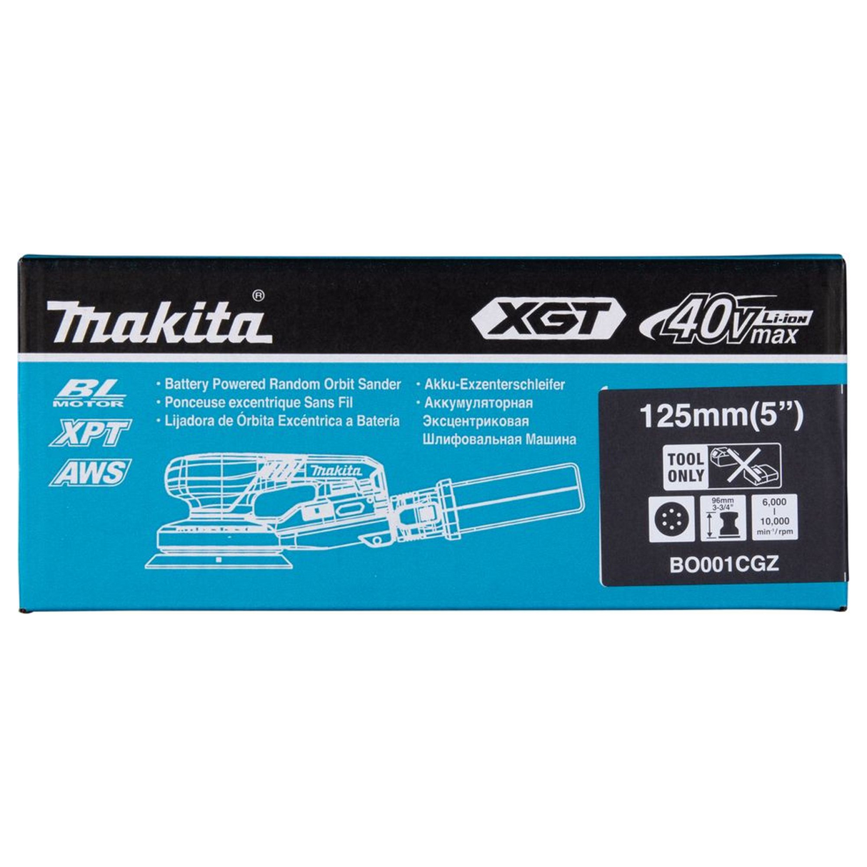 BO001CGZ - Levigatrice Rotorbitale Makita BO001CGZ 40V - Immagine 19