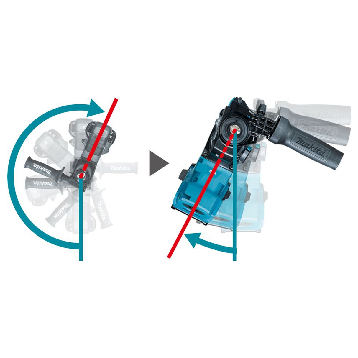 HR011GZ01 - Schlagbohrmaschine Makita HR011GZ01 40V - Bild 20