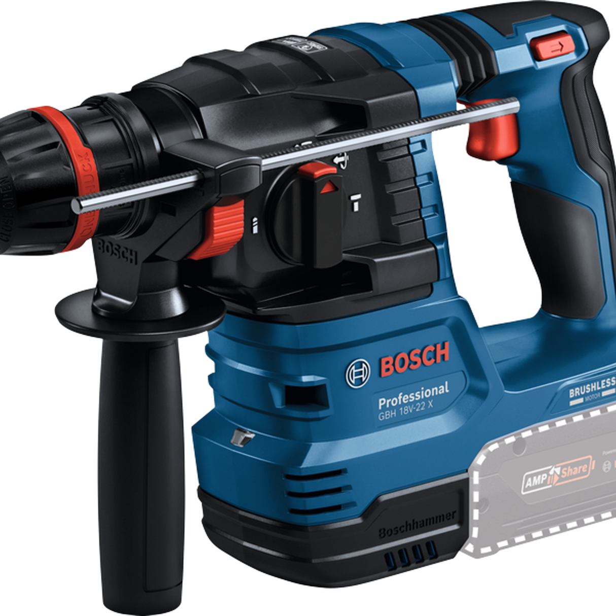 0611924101 - Martello Perforatore Bosch GBH 18V-22 X PRO 18V - Immagine 23