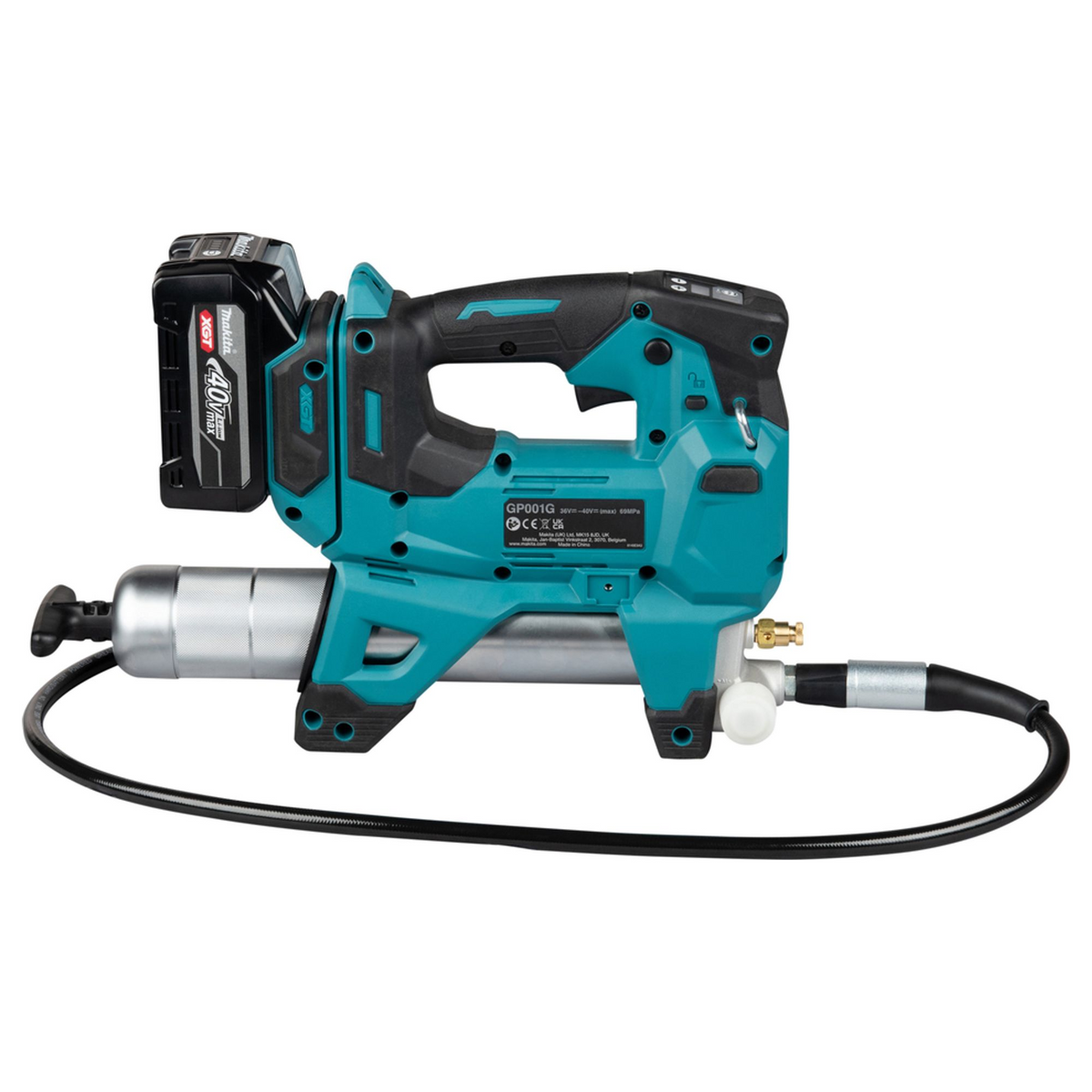 GP001GD201 - Pistola per Grasso Makita GP001GD201 XGT 40V 2x2.5Ah - Immagine 6