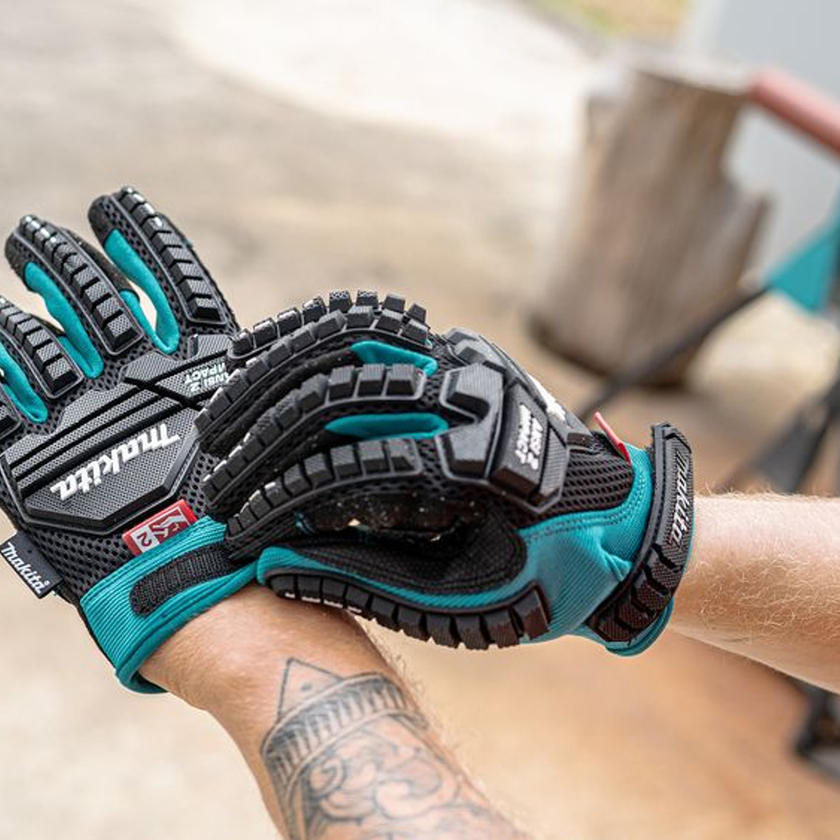 P-84470 - Handschuhe Makita P-84470 Stoßfeste Abbruchvorrichtung Größe L - Abbildung 18