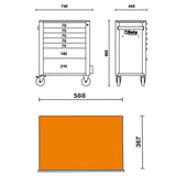 Carrello Portautensili Beta BW 2400S O7/E-M 309 Pezzi