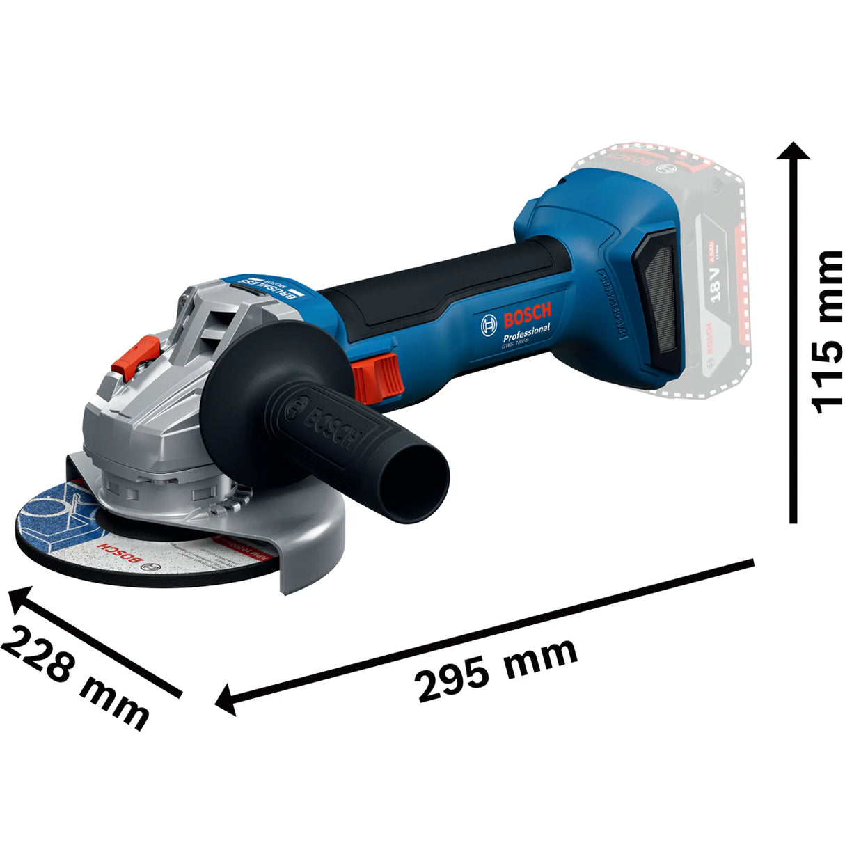 Set 3 Elettroutensili Bosch GSR + GBH + GWS 18V 5Ah