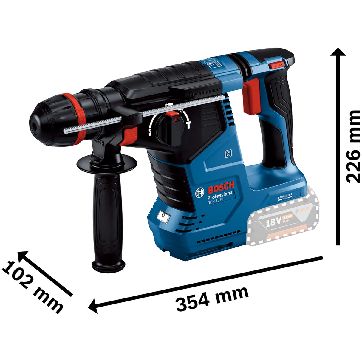 Martello Perforatore Bosch GBH 18V-24 C PRO 18V 5Ah