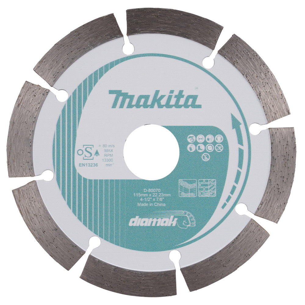 D-80070 – Segmentierte Diamanttrennscheibe Makita D-80070 115 mm - Bild 2