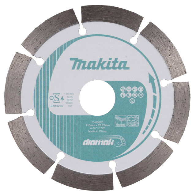 D-80070 – Segmentierte Diamanttrennscheibe Makita D-80070 115 mm - Bild 2