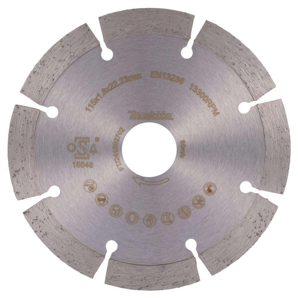 D-80070 – Segmentierte Diamanttrennscheibe Makita D-80070 115 mm - Bild 3