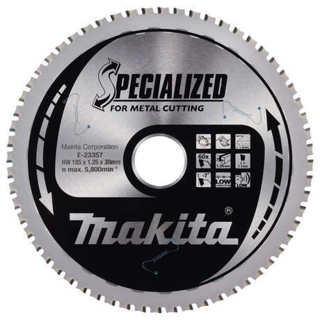 E-23357 - TCT Klinge Makita E-23357 185x30mm 60T - Bild 2
