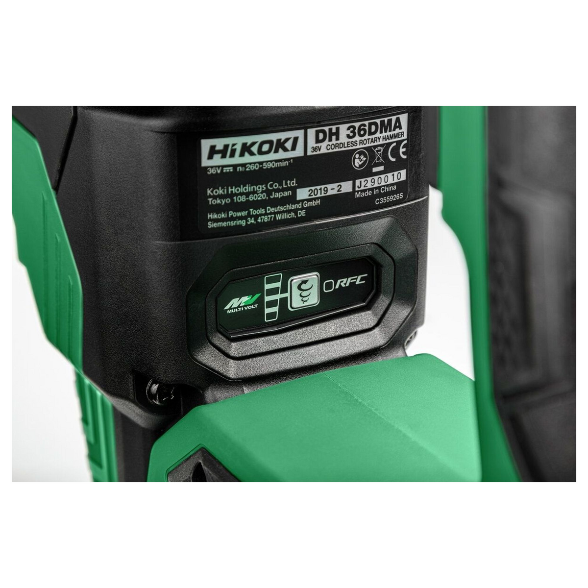 DH36DMAW2Z - Tassellatore a Batteria HiKOKI DH36DMAW2Z SDS-Max 36V 7,1J - Immagine 7