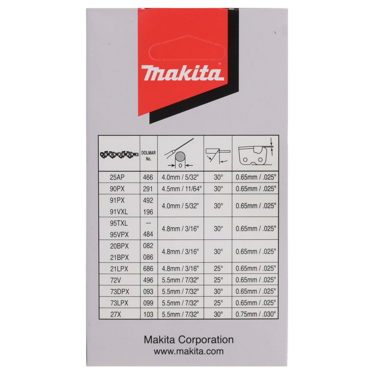 191H01-8 - Kette Makita 191H01-8 90PX 30cm - Bild 5