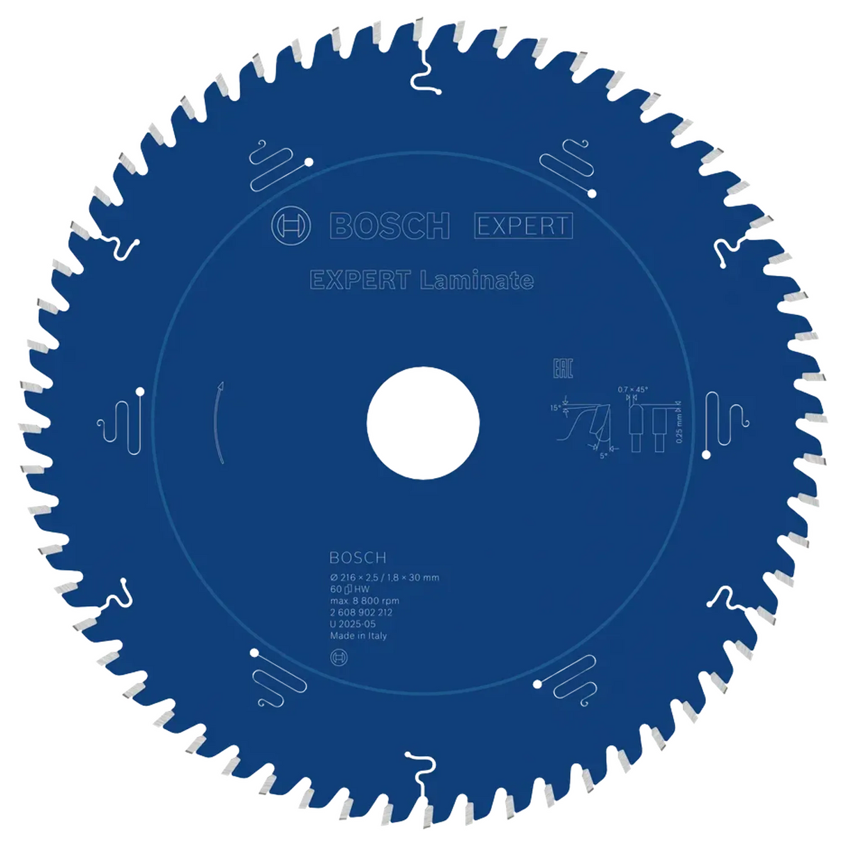 2608902213 - Kreissägeblatt Bosch Expertenlaminat für Laminat