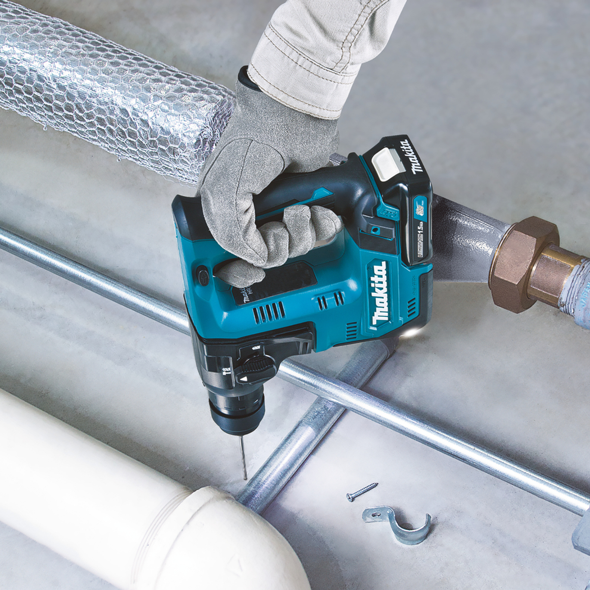 HR140DZJ - Tassellatore Makita HR140DZJ CXT 12V SDS-Plus 14mm - Immagine 9