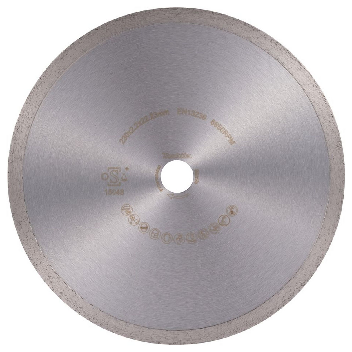 D-80254 - Diamantscheibe Makita D-80254 230 mm durchgehende Krone – Abbildung 3