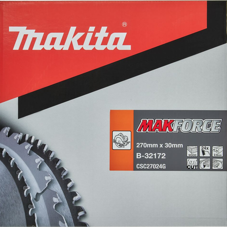B-32172 - Kreissägeblatt Makita Makforce B-32172 270x30mm 24T - Bild 3