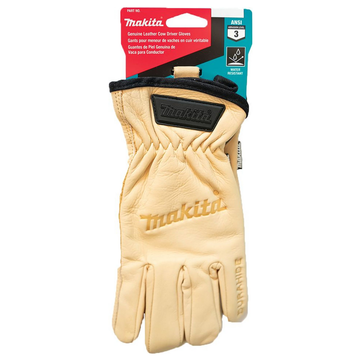 P-84632 - Arbeitshandschuhe Makita P-84632 Rindsleder-Fahrerleder Größe L - Abbildung 3