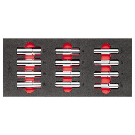 U05191067 - Zweifarbiges Schwammmodul USAG 519 M 235XL mit Steckschlüsselsatz (12 Stück)