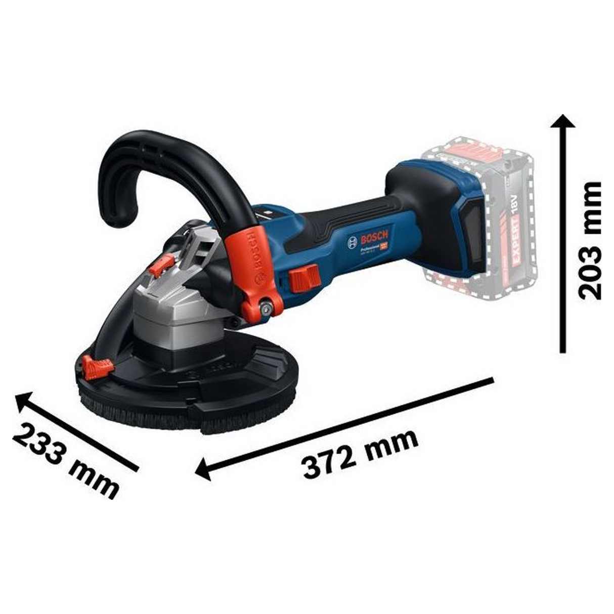 Levigatrice Bosch GBR 18V-15 S PRO 18V