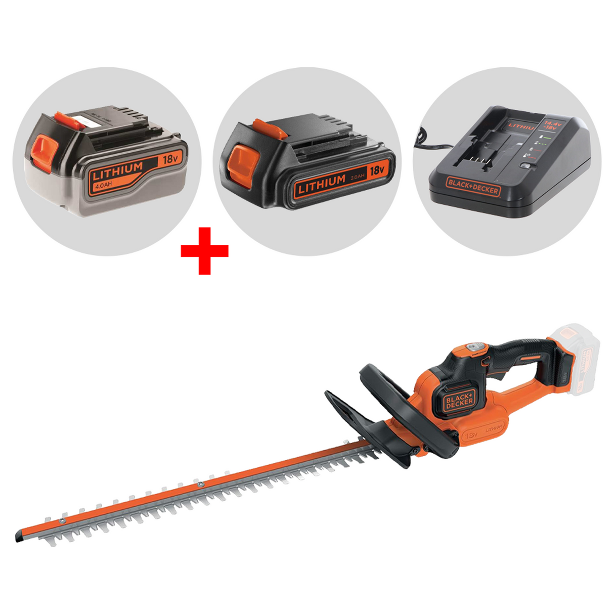 GTC18504PC-QW - Heckenschere Black & Decker GTC18504PC-QW 18V 4Ah