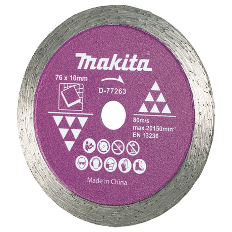 D-77263 - Diamantscheibe Makita D-77263 für 76-mm-Fliesen – Abbildung 3