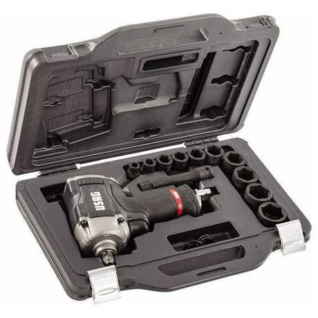 Set Avvitatore ad Impulsi Usag 929 PC1/C12 con Bussole Macchina 12 Pezzi
