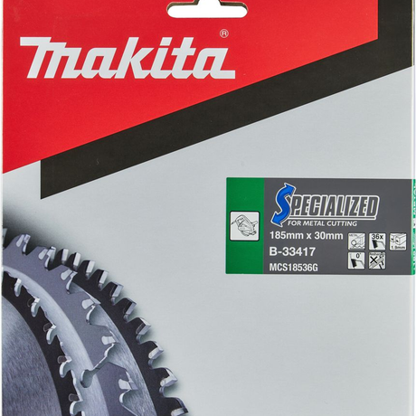 B-33417 - Kreissägeblatt Makita B-33417 Spezialisiertes Hartmetall-Tunnelstrahlgerät 185 mm 36T - Abbildung 3