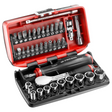 R.181NANO - Set Chiavi a Bussola NANO Facom R.181NANO 1/4" 38 pz con Cricchetto Alta Precisione
