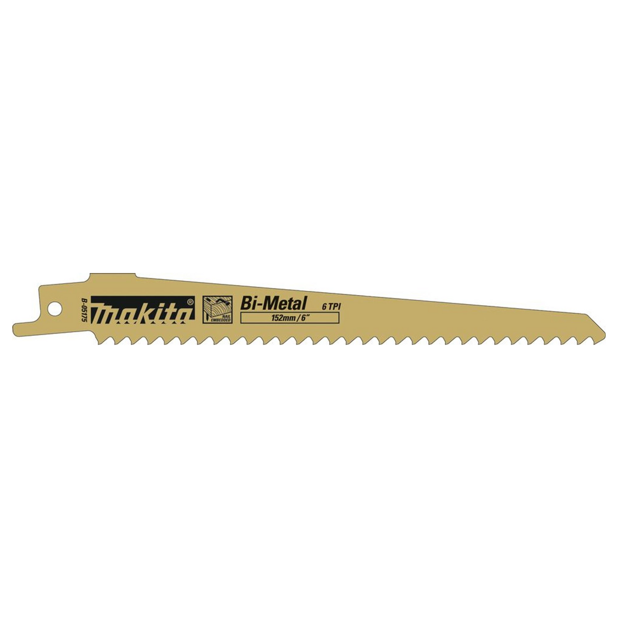 B-05175 - BiM-Blätter Makita B-05175 für genageltes Holz 152 mm 6TPI - Bild 2