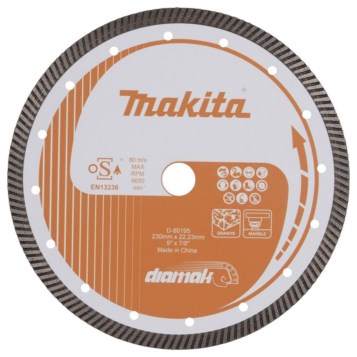 D-80195 - Diamantscheibe Makita D-80195 230 mm - Bild 2