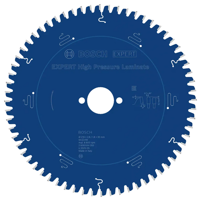 2608644355 - Kreissägeblatt Bosch Expert Hochdrucklaminat 216 mm