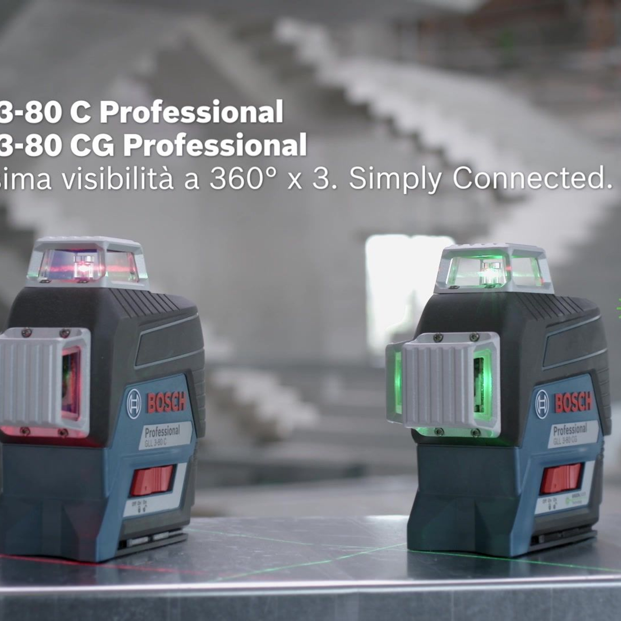 0601063R03 - Laser-Nivelliergerät Bosch GLL 3-80 C PRO 12V - Bild 7