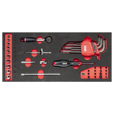 U05191069 - Schwammmodul USAG 519 M 613AEAX 41-teiliger Steckschlüsselsatz