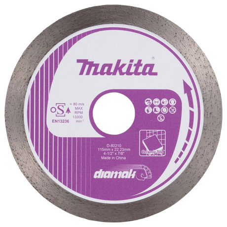 D-80210 - Diamantscheibe Makita D-80210 115 mm durchgehende Krone – Abbildung 2