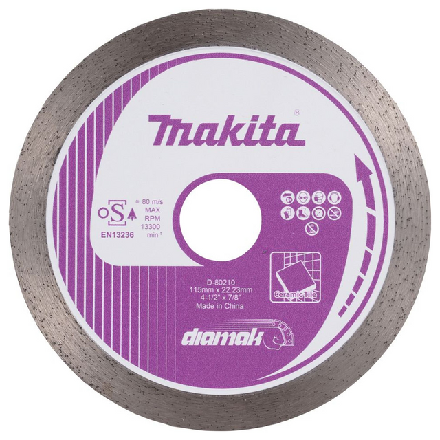 D-80210 - Diamantscheibe Makita D-80210 115 mm durchgehende Krone – Abbildung 2