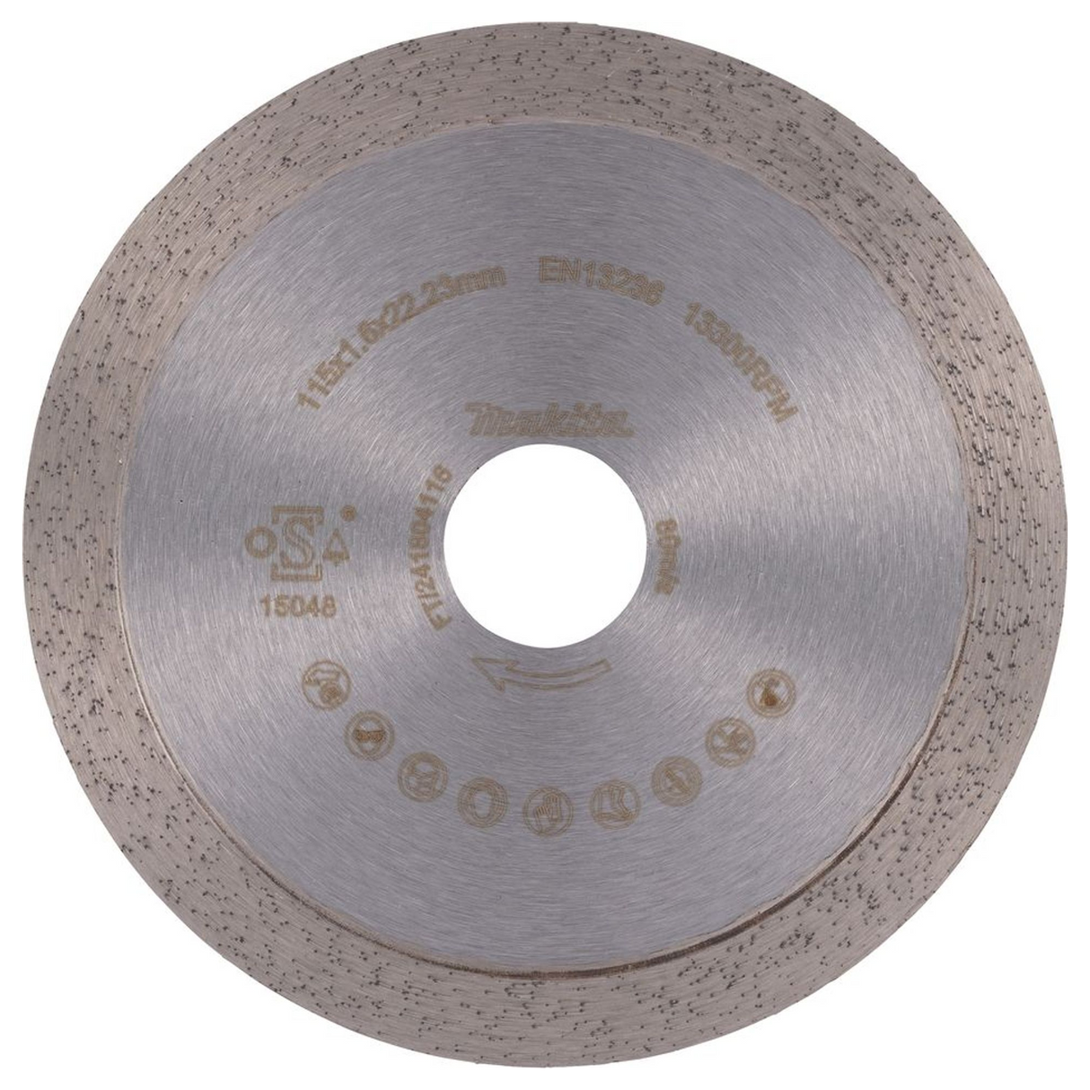 D-80210 - Diamantscheibe Makita D-80210 115 mm durchgehende Krone – Abbildung 3