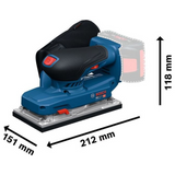 06019R7001 - Levigatrice Bosch GSS18V-18 PRO 18V - Immagine 15