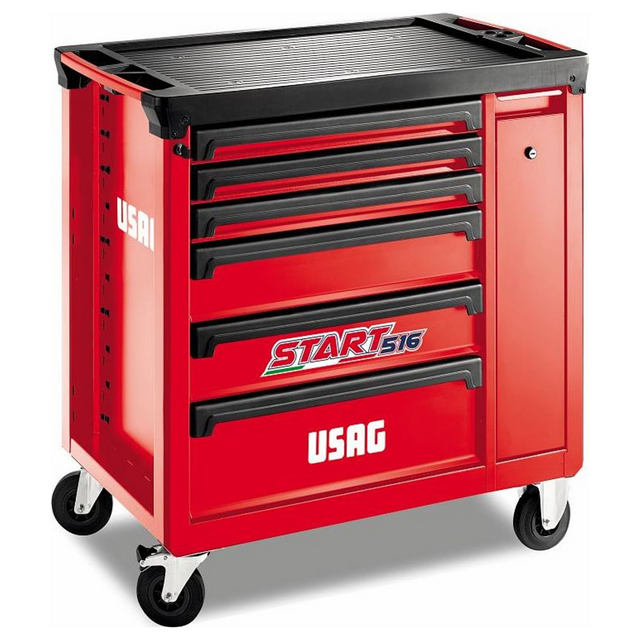 U05160097 - Carrello Porta Utensili USAG START 6 Cassetti con Cassetto Verticale