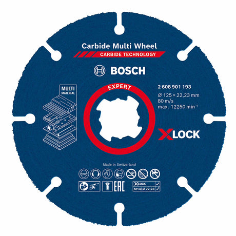 Disco taglio Bosch X-LOCK Expert Carbide Multi Wheel