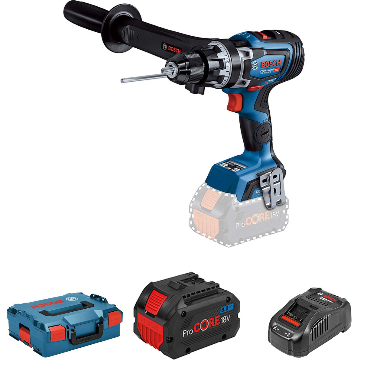 Trapano Battente Bosch GSB 18V-150 C 8Ah