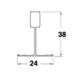 Collegamento Cipriani T24 Bianco 1,2 MT